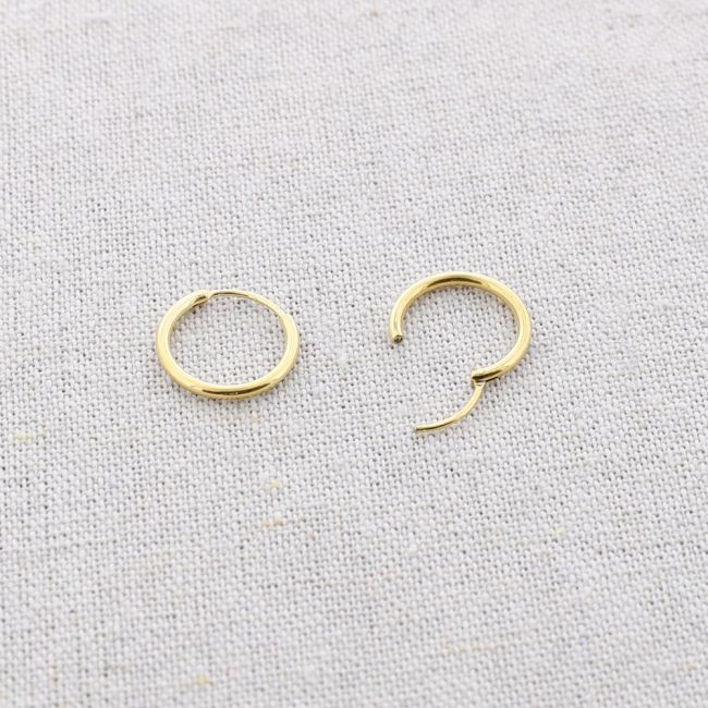 PENDIENTES ACERO ARO 15MM