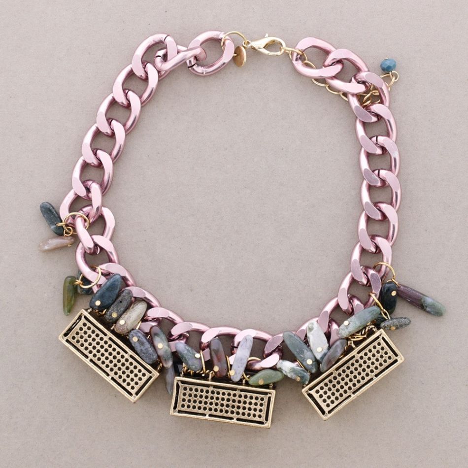 NECKLACE CUBES BEADS