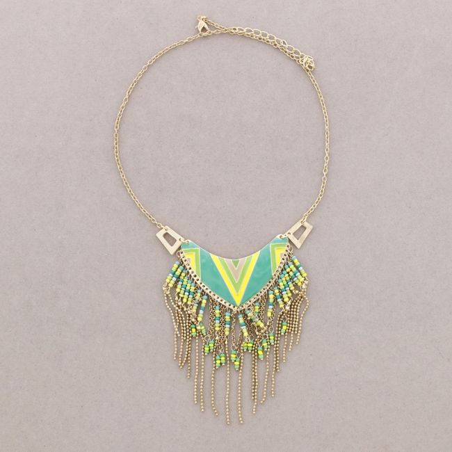 METAL ENAMEL CHOKER PENDANTS