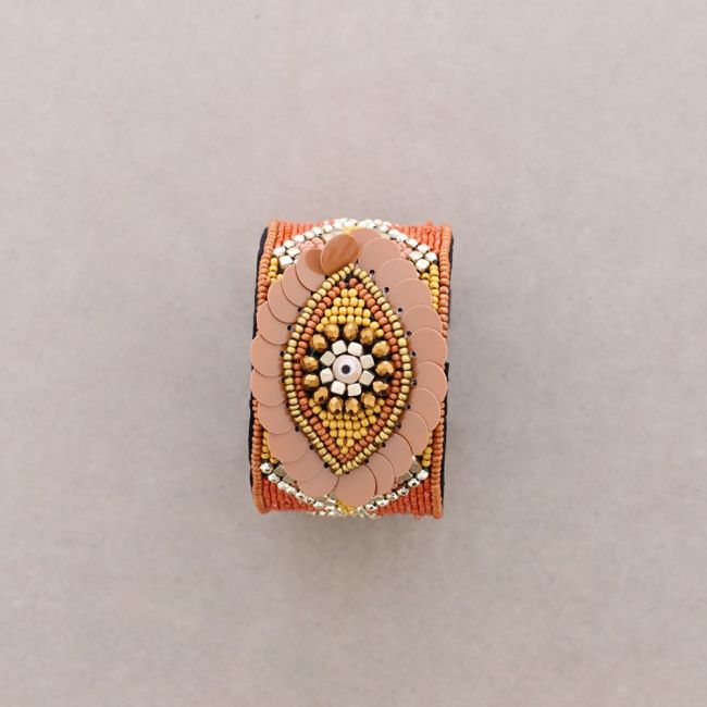 ADJUSTABLE TURKISH EYE SEQUIN BRACELET