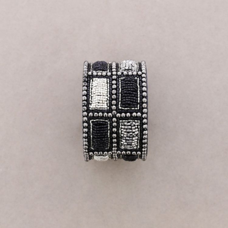 ADJUSTABLE SEQUIN BRACELET RECTANGULAR SEPARATIONS