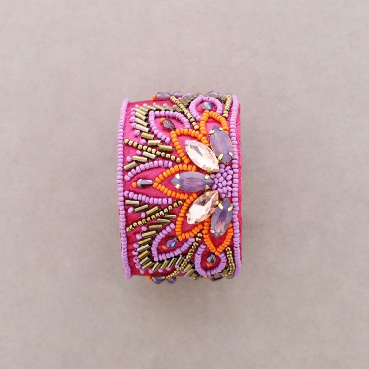 ADJUSTABLE SEQUIN FLOWER BRACELET 2