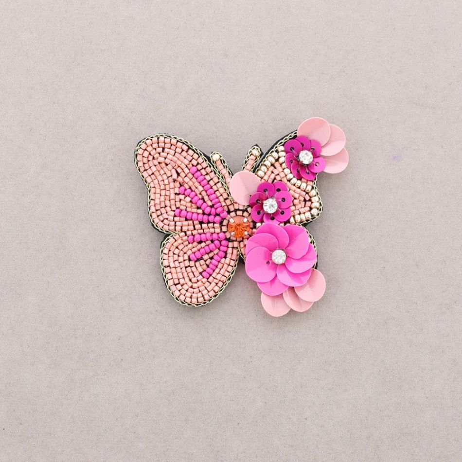 BUTTERFLY SEQUIN BROOCH