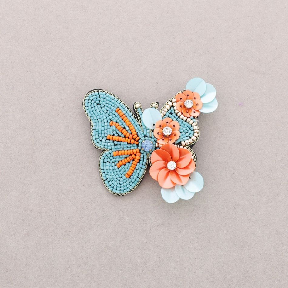 BUTTERFLY SEQUIN BROOCH
