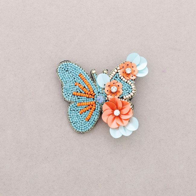 BUTTERFLY SEQUIN BROOCH
