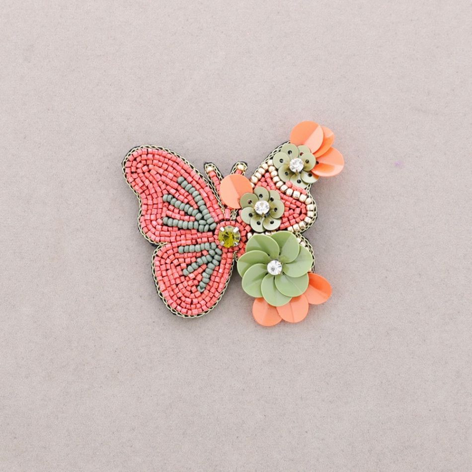 BUTTERFLY SEQUIN BROOCH