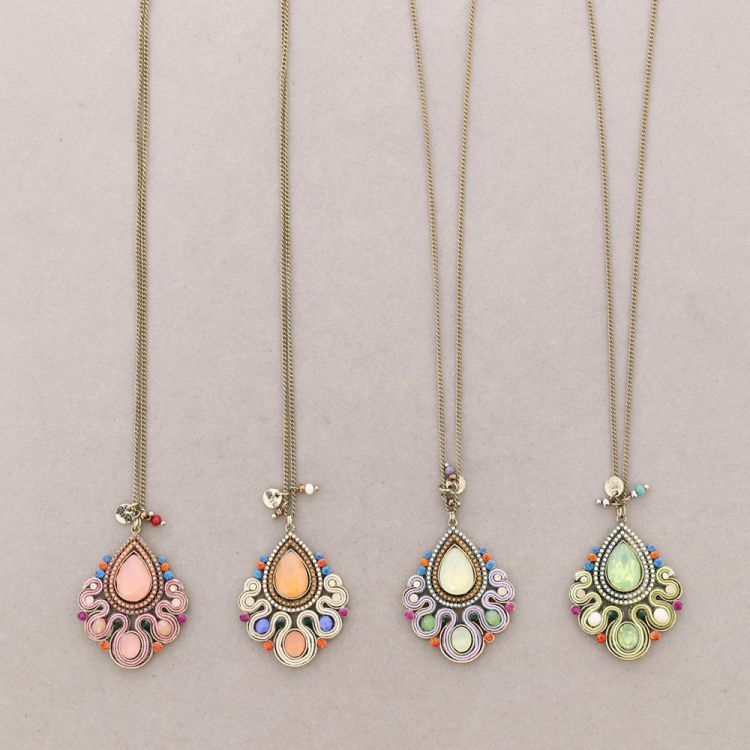 COLLAR LARGO COLG. CUENTAS INCRUSTADAS 2