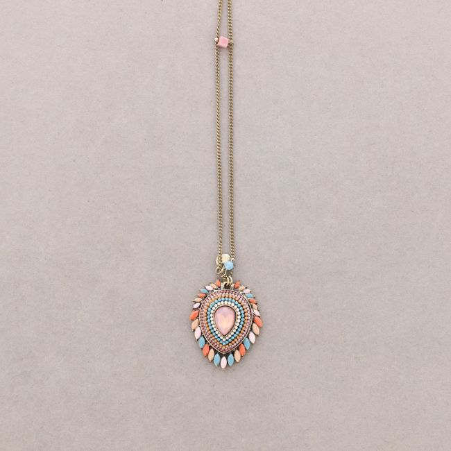 COLLAR LARGO COLG. CUENTAS INCRUSTADAS