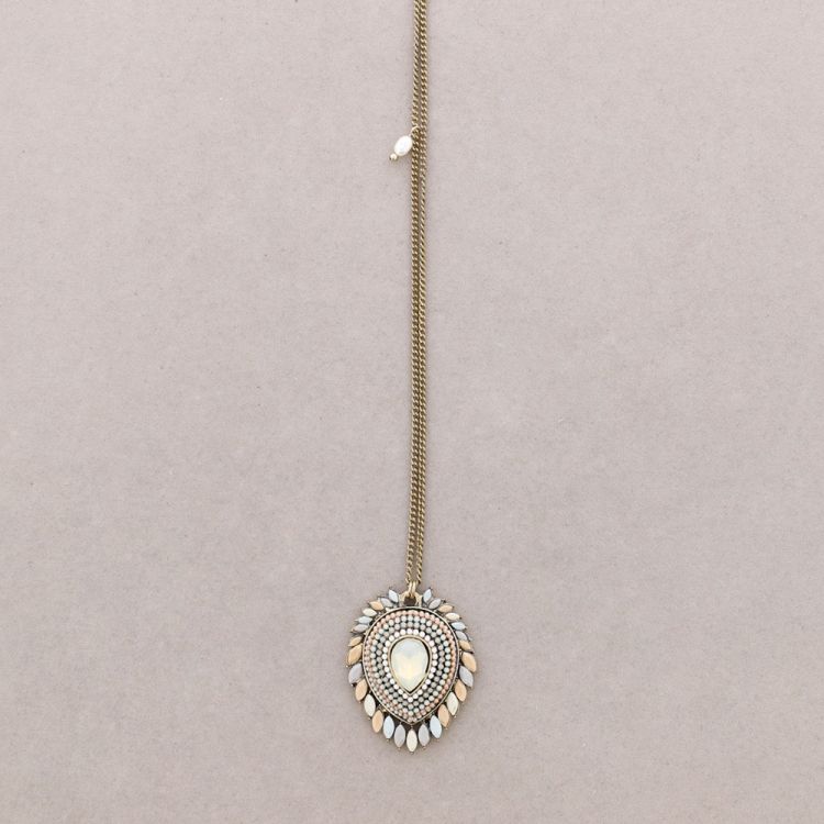 COLLAR LARGO COLG. CUENTAS INCRUSTADAS 2