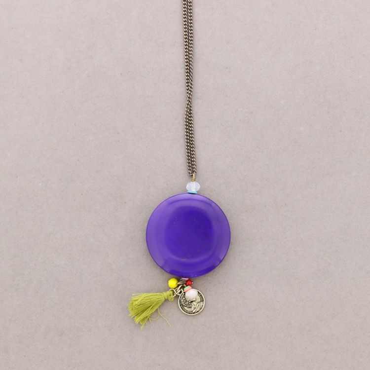 COLLAR LARGO COLG PIEDRA