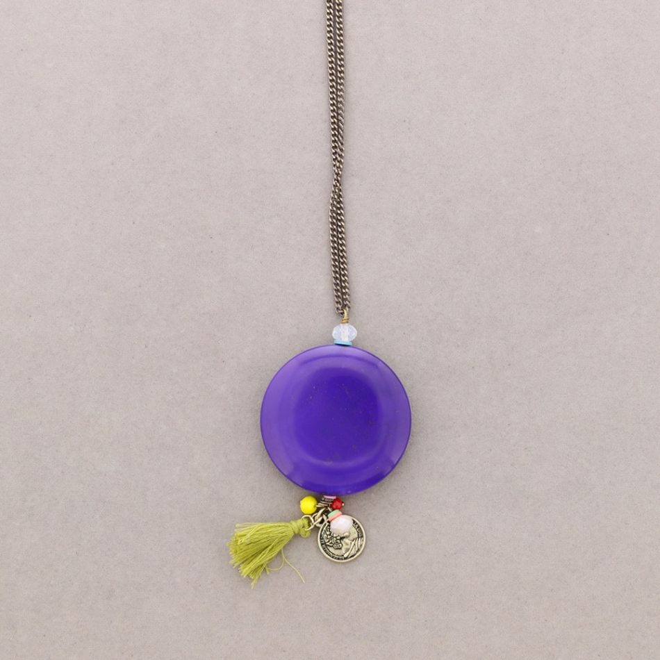 LONG STONE NECKLACE