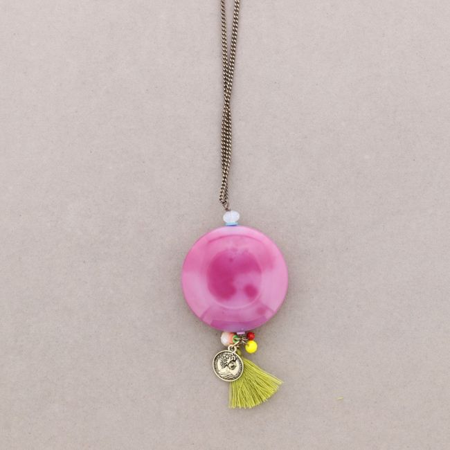 COLLAR LARGO COLG PIEDRA