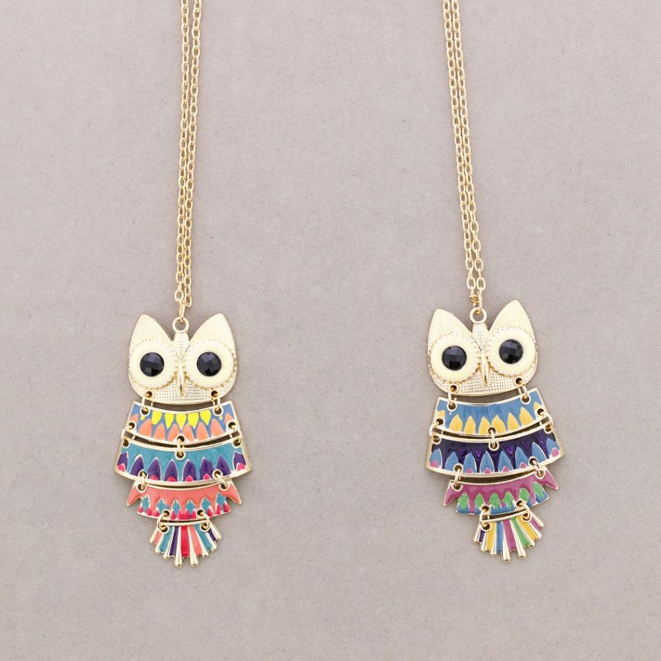 COLLAR LARGO COLG. METAL ESMALTE