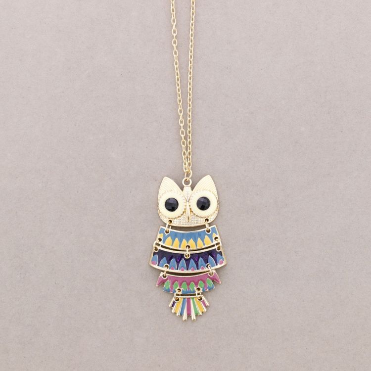 COLLAR LARGO COLG. METAL ESMALTE