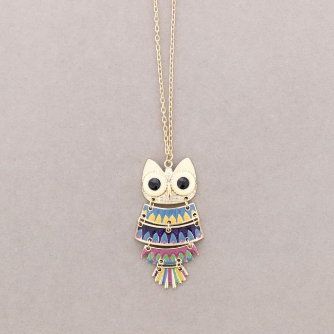 COLLAR LARGO COLG. METAL ESMALTE