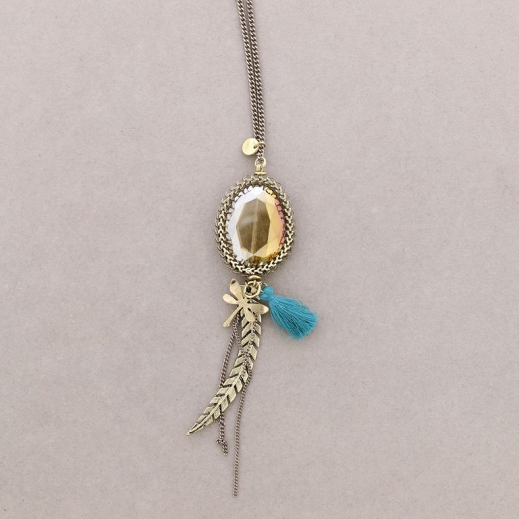 LONG PENDANT NECKLACE  FRINGE
