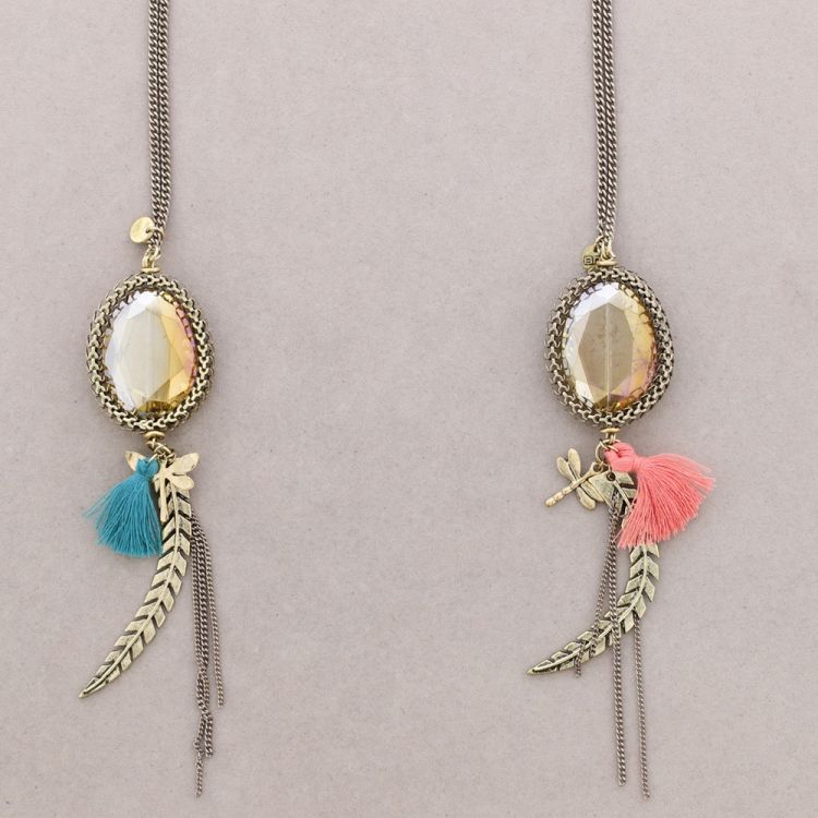 LONG PENDANT NECKLACE  FRINGE 2