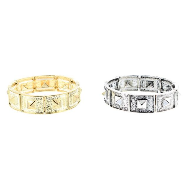 METAL BRACELET WITH SPIKES