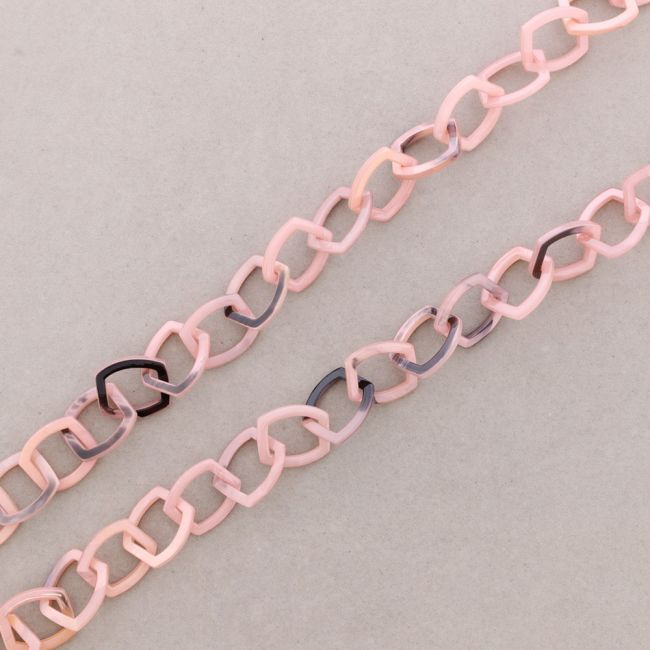 LONG RESIN LINK NECKLACE