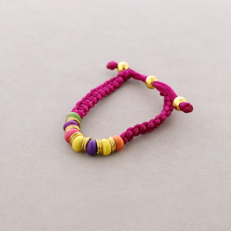KNOTTED WASHER BRACELET