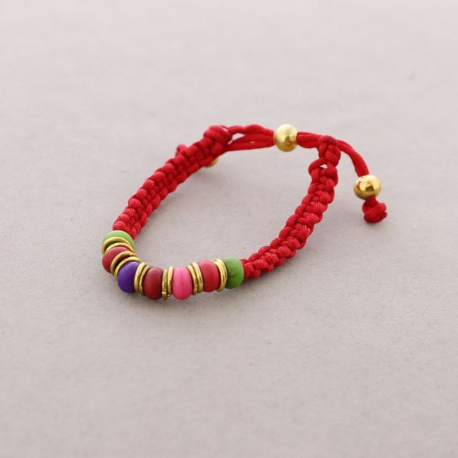 KNOTTED WASHER BRACELET