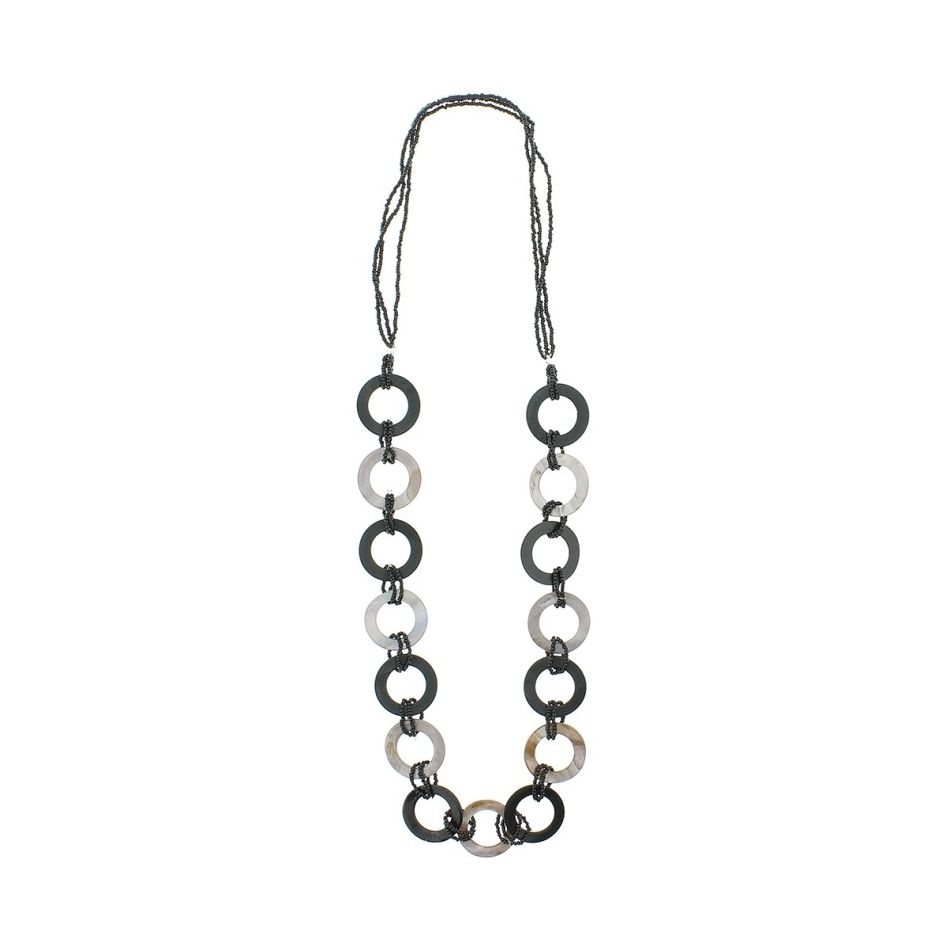 COLLAR LARGO CUENTAS NÁCAR