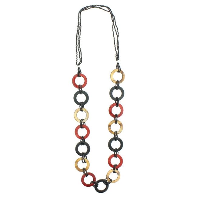 COLLAR LARGO CUENTAS NÁCAR