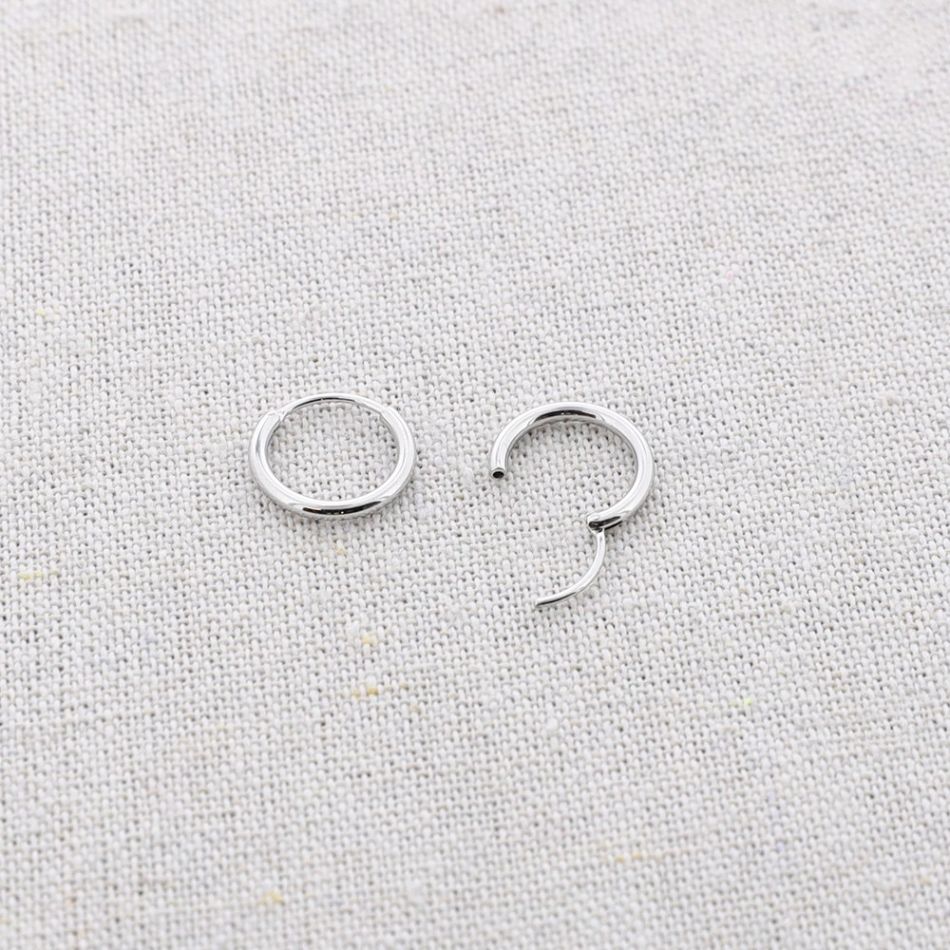 PENDIENTES ACERO ARO 13MM
