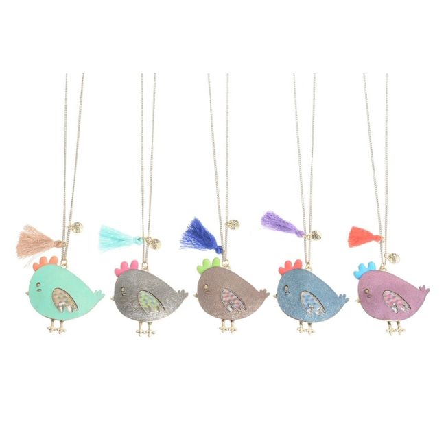 COLLAR LARGO COLG. METAL ESTAMPADO