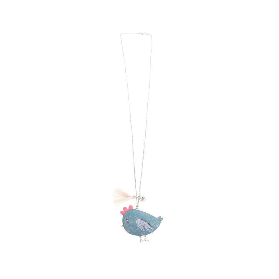 COLLAR LARGO COLG. METAL ESTAMPADO