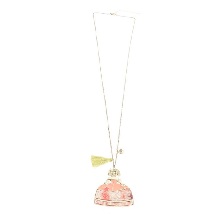 COLLAR LARGO COLG. METAL ESTAMPADO