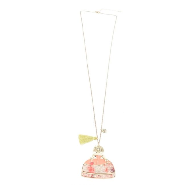 COLLAR LARGO COLG. METAL ESTAMPADO