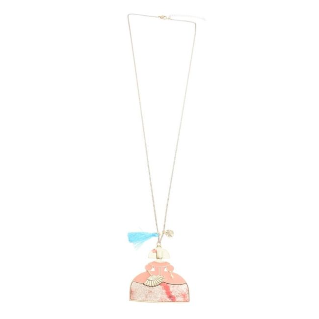 COLLAR LARGO COLG. METAL ESTAMPADO