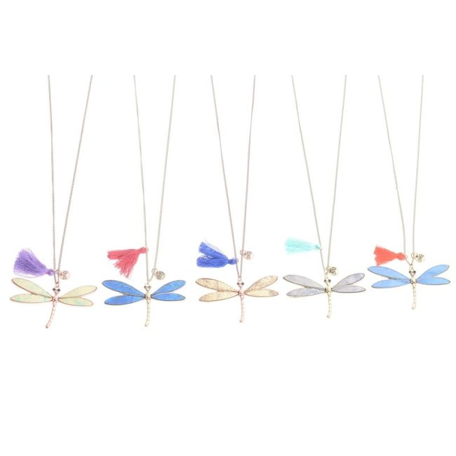 LONG NECKLACE PENDANT STAMPED METAL