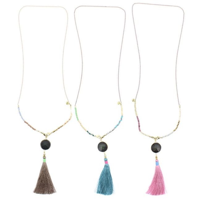 LONG NECKLACE WITH FRINGE