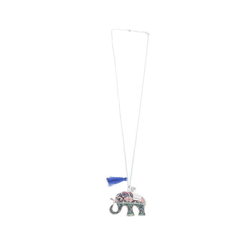 COLLAR LARGO COLG. METAL ESTAMPADO