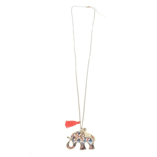 COLLAR LARGO COLG. METAL ESTAMPADO