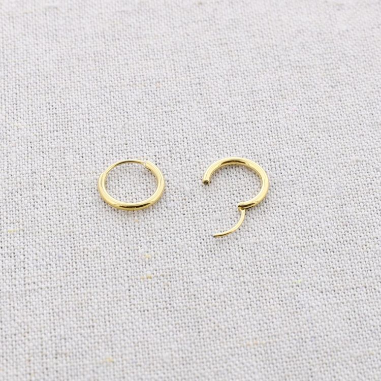 PENDIENTES ACERO ARO 13MM 2