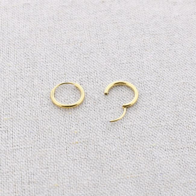 PENDIENTES ACERO ARO 13MM