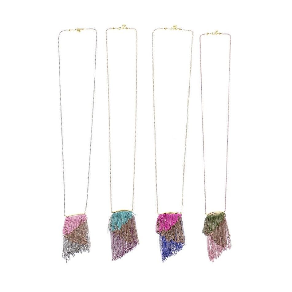COLLAR LARGO FLECOS CADENAS