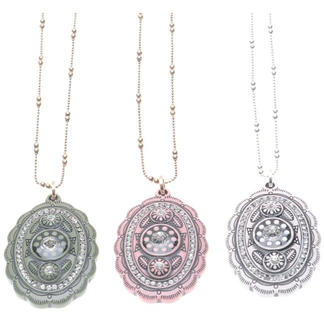 COLLAR LARGO COLGANTE RESINA