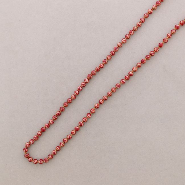 COLLAR LARGO BOLAS NUDOS 1.2M*8MM