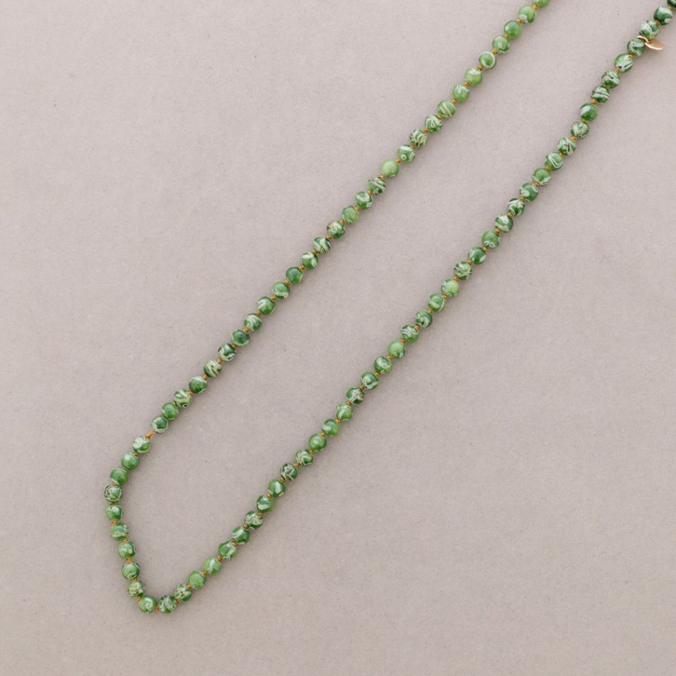 COLLAR LARGO BOLAS NUDOS 1.2M*8MM