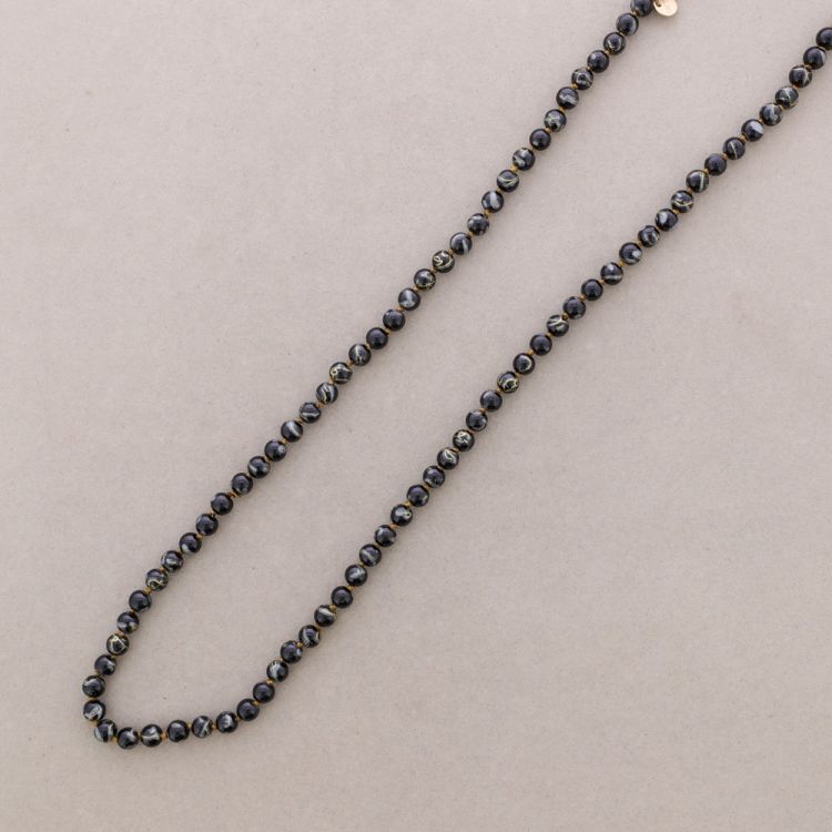 LONG NECKLACE WITH KNOTS BALLS 1.2M*8MM 2