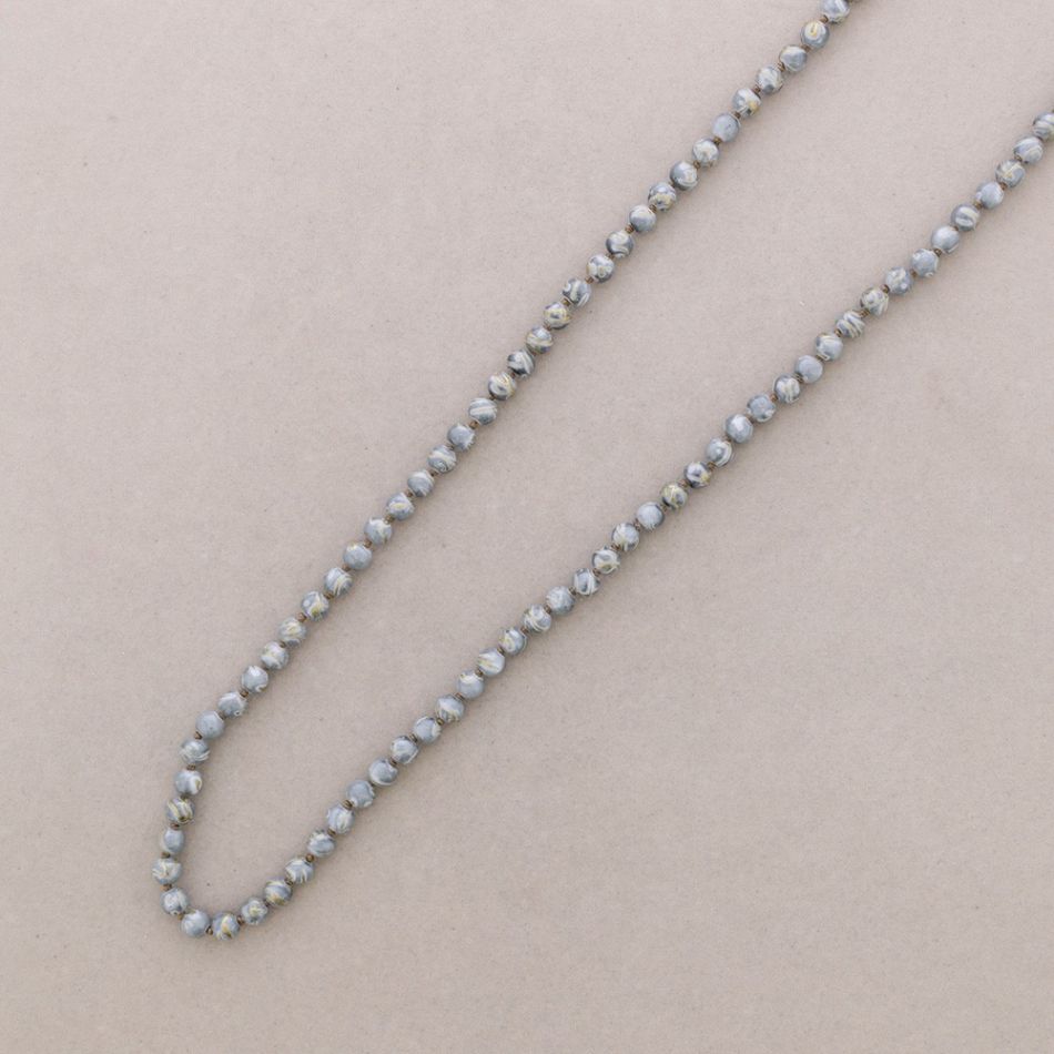 COLLAR LARGO BOLAS NUDOS 1.2M*8MM