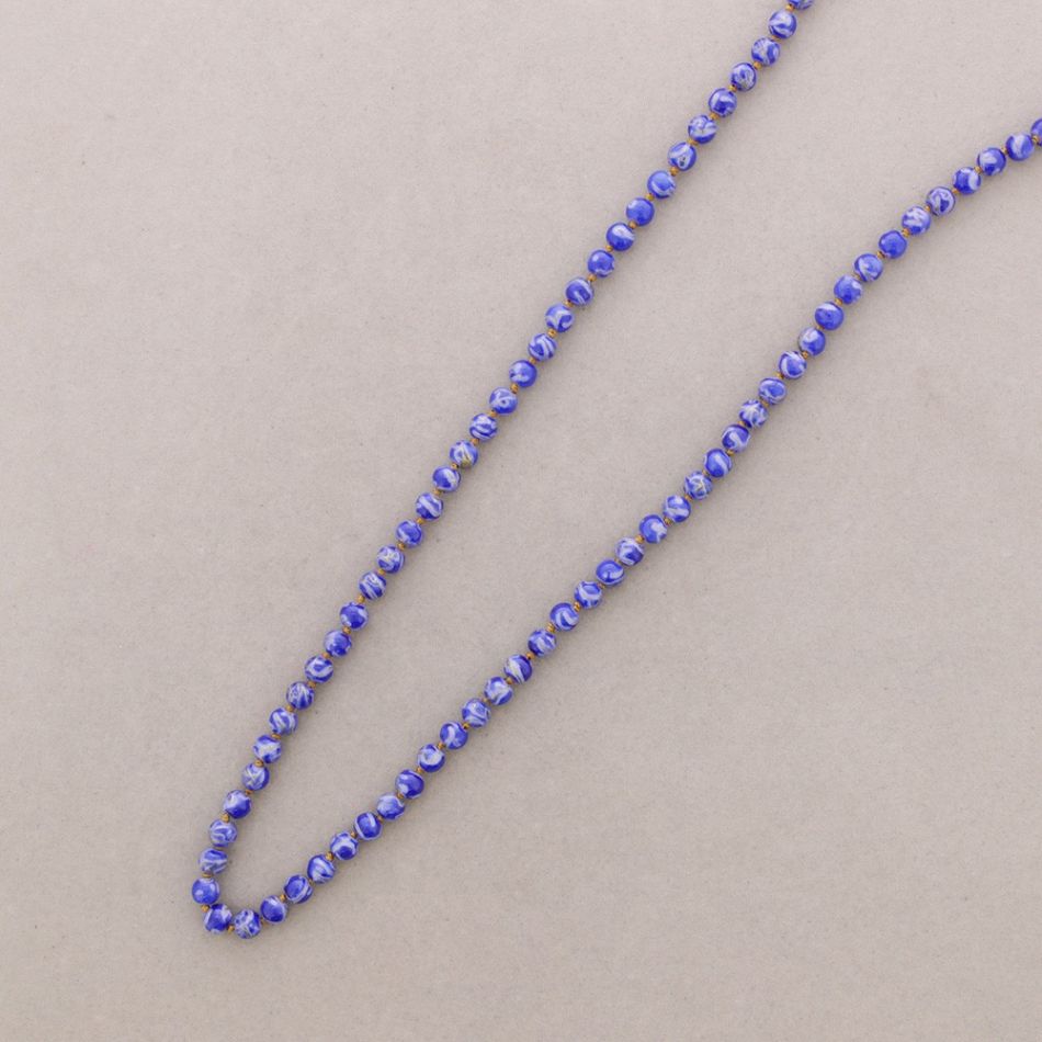 COLLAR LARGO BOLAS NUDOS 1.2M*8MM