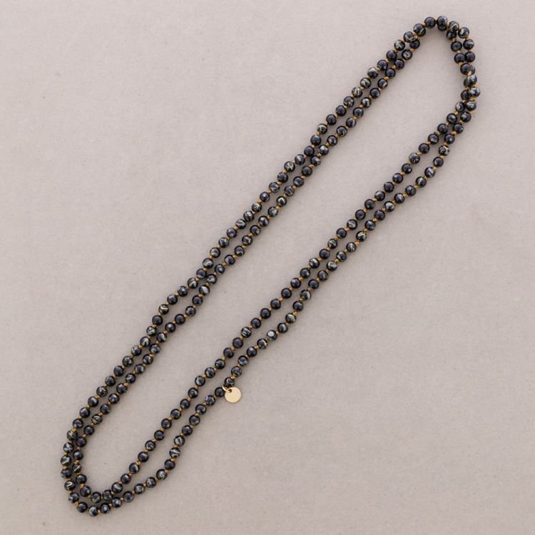 LONG NECKLACE WITH KNOT BALLS 1.5M*6MM