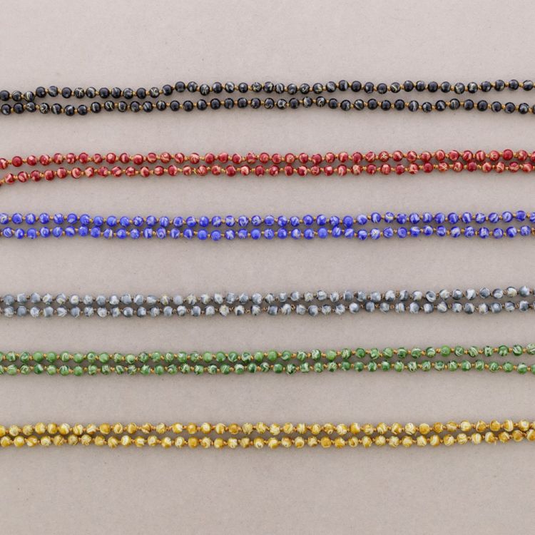 LONG NECKLACE WITH KNOT BALLS 1.5M*6MM 2
