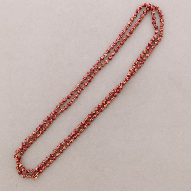 LONG NECKLACE WITH KNOT BALLS 1.5M*6MM