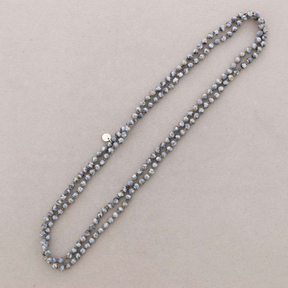 COLLAR LARGO BOLAS NUDO 1.5M*6MM